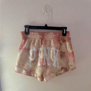 PINK Victoria's Secret Blush Tie-Dye Shorts